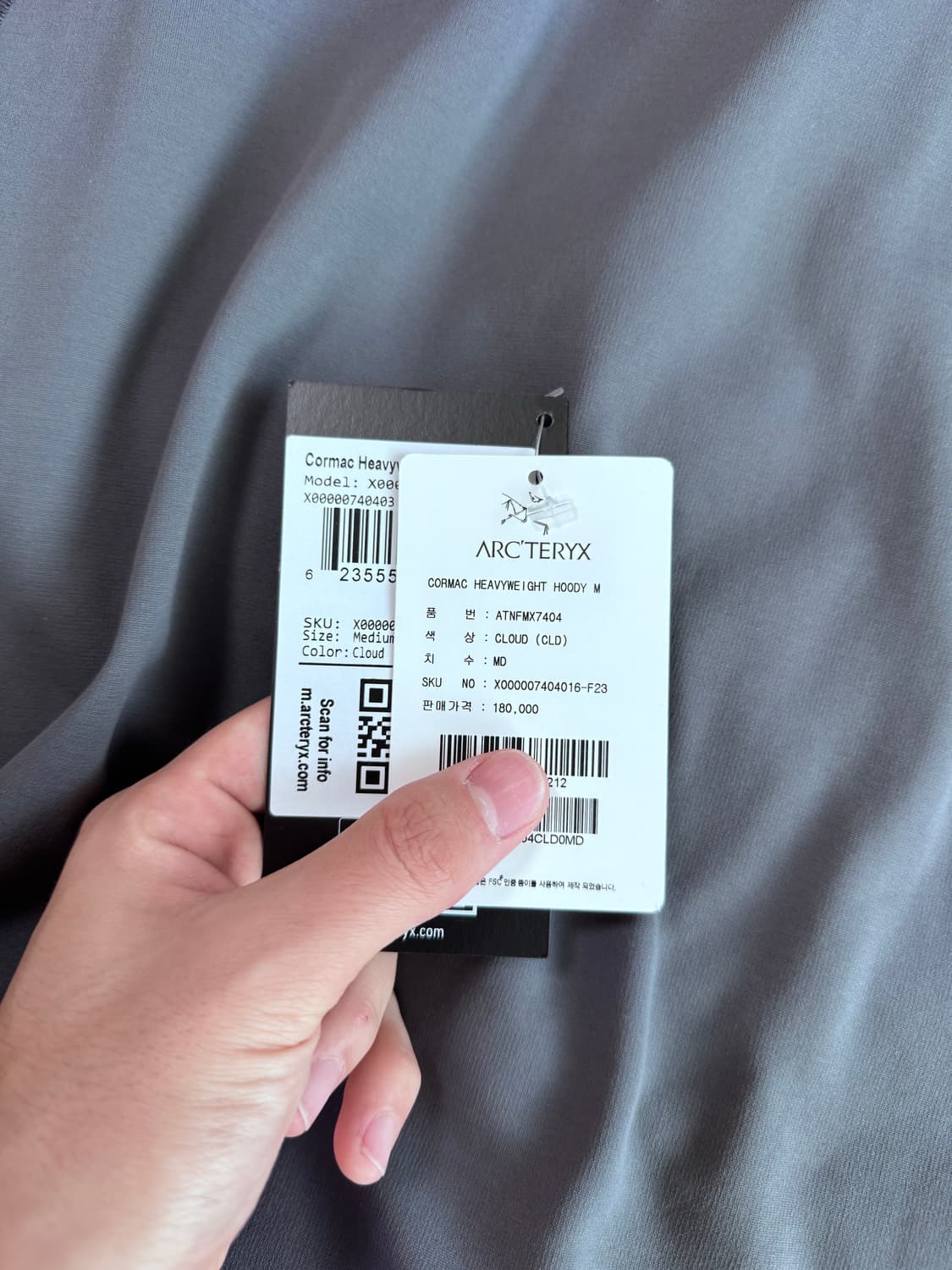 아크테릭스 코막 헤비웨이트 후디 클라우드 상품이미지5