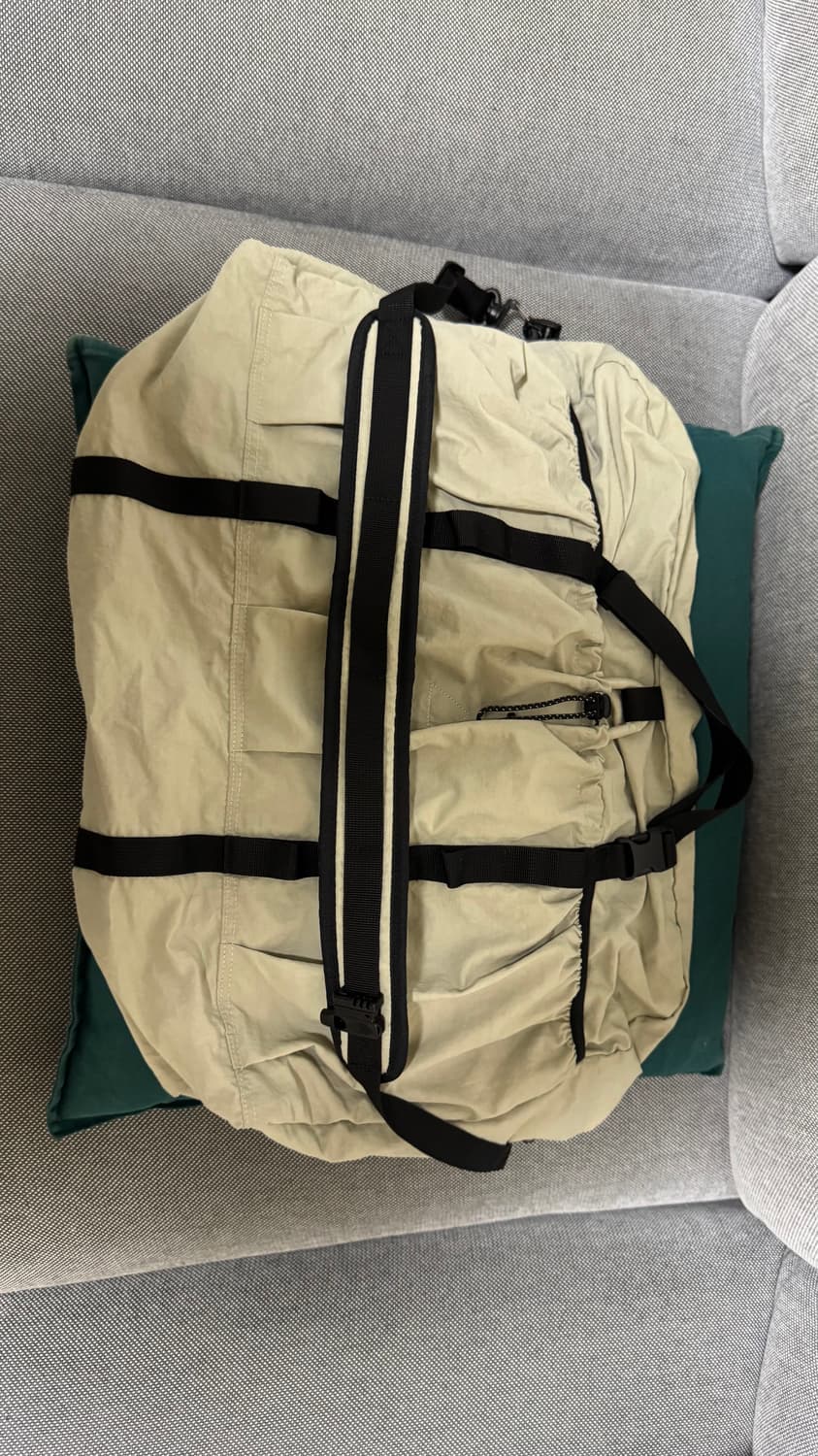 에메모 가든 보스턴 백 나일론 슬러브 095 그레이지 새상품 상품이미지6