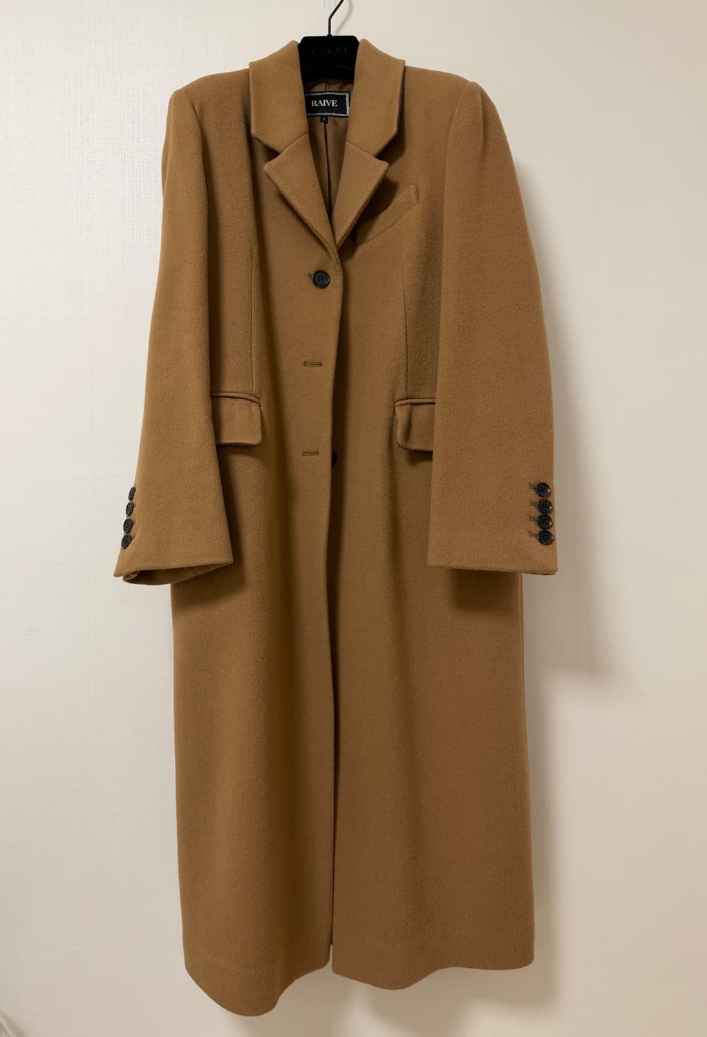 레이브 raive 앙고라 블렌드 싱글 울 코트 상품이미지1