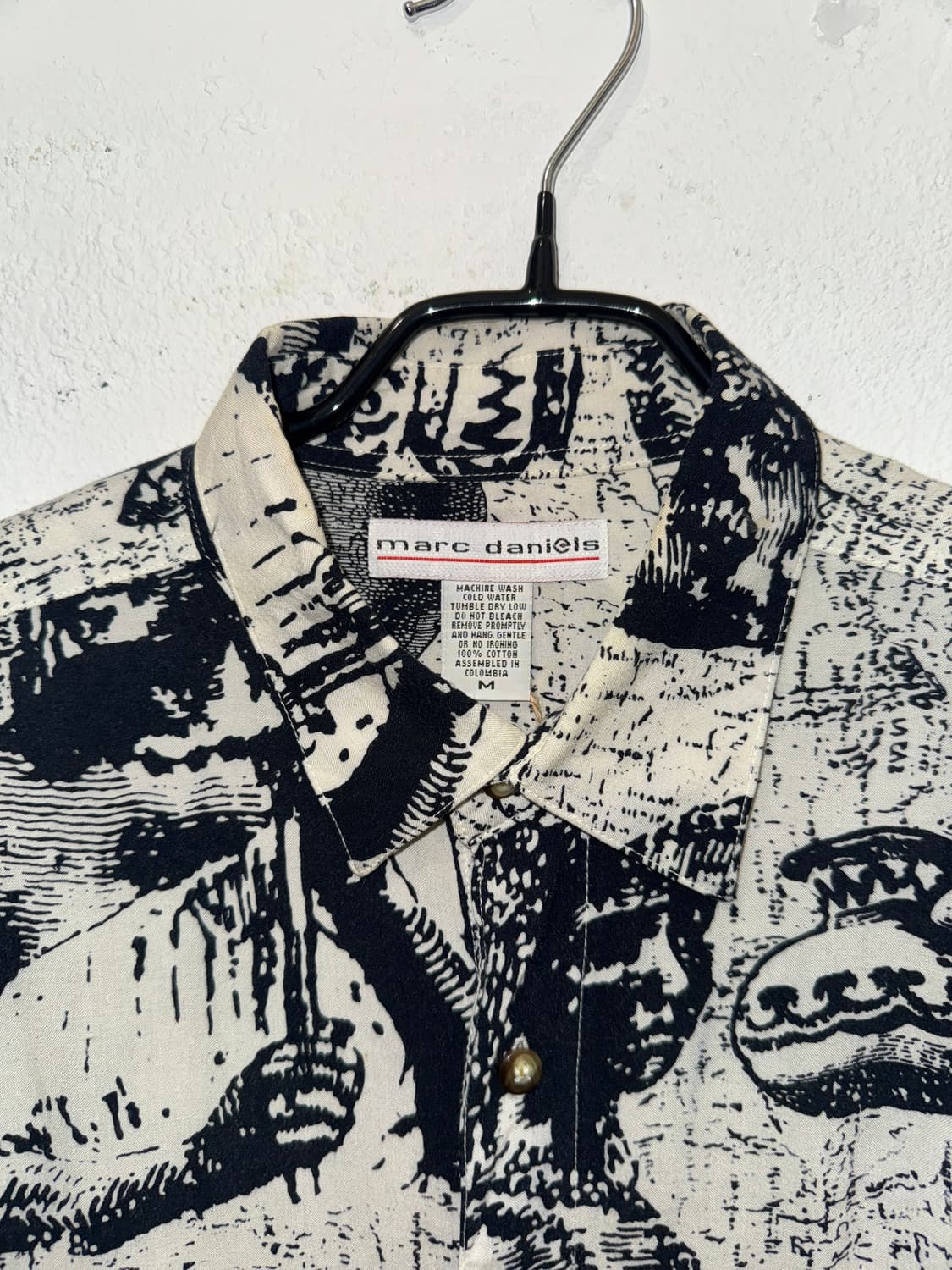 Marc daniels 도기 패턴 반팔 셔츠 상품이미지4