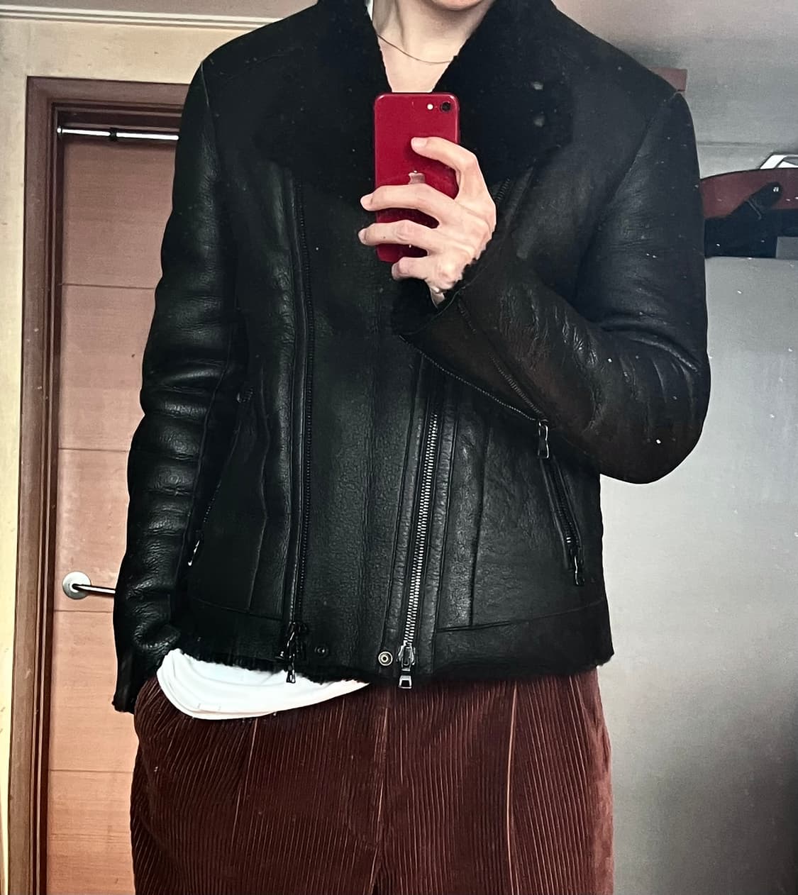 발망 무스탕 자켓 상품이미지1