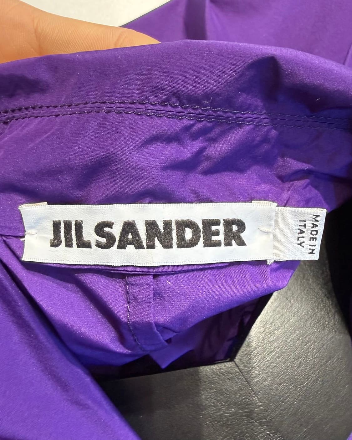 질샌더 퍼플 폴리에스테르 롱 셔츠 자켓  상품이미지8