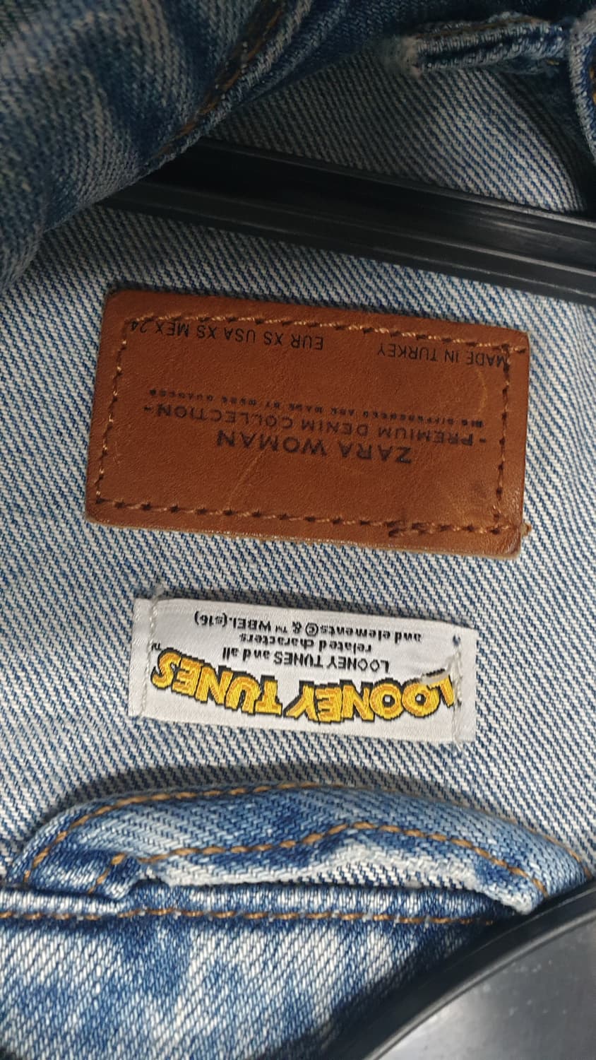 자라 루니툰 콜라보 청자켓 XS 상품이미지5