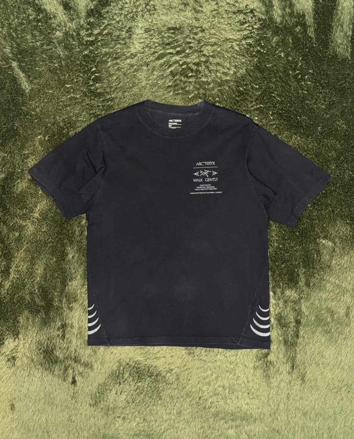 [S] 아크테릭스 25ss 워크 젠틀리 코튼 살몬 스킨 티셔츠 블랙 상품이미지1