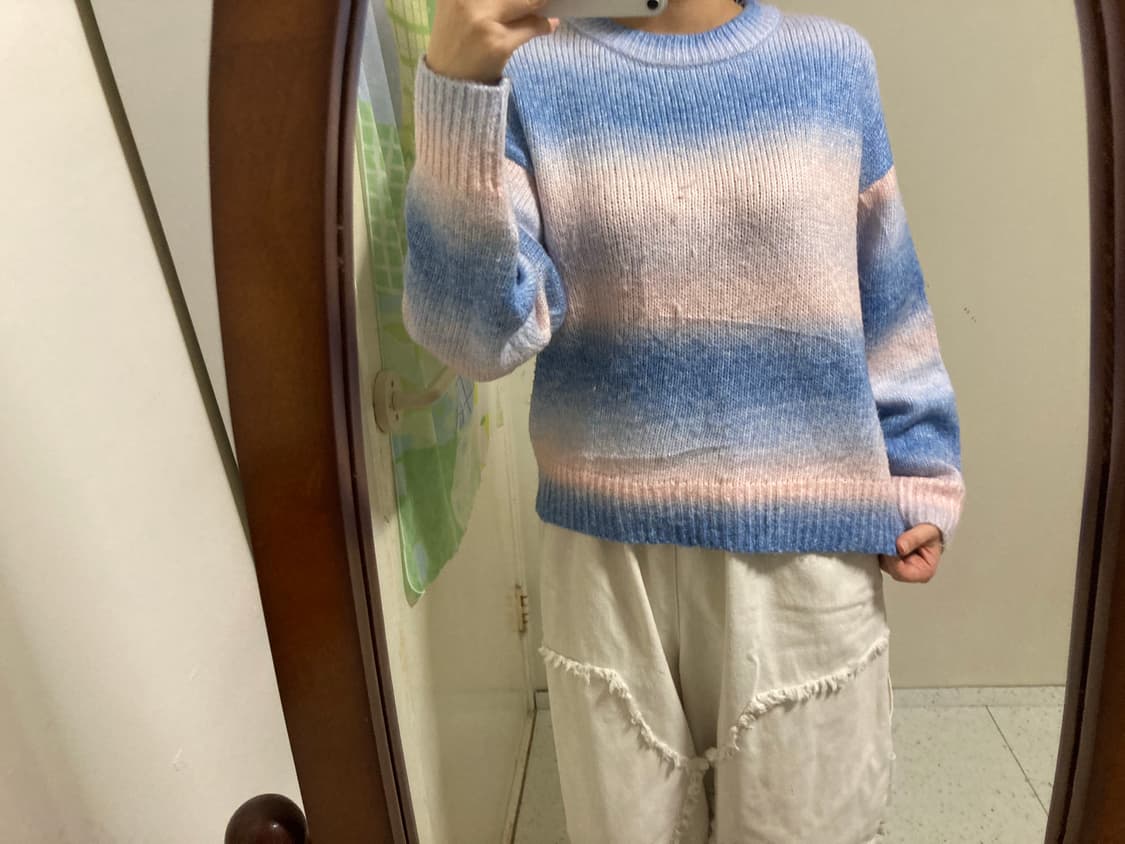 블루베리솜사탕 그라데이션 니트 상품이미지4