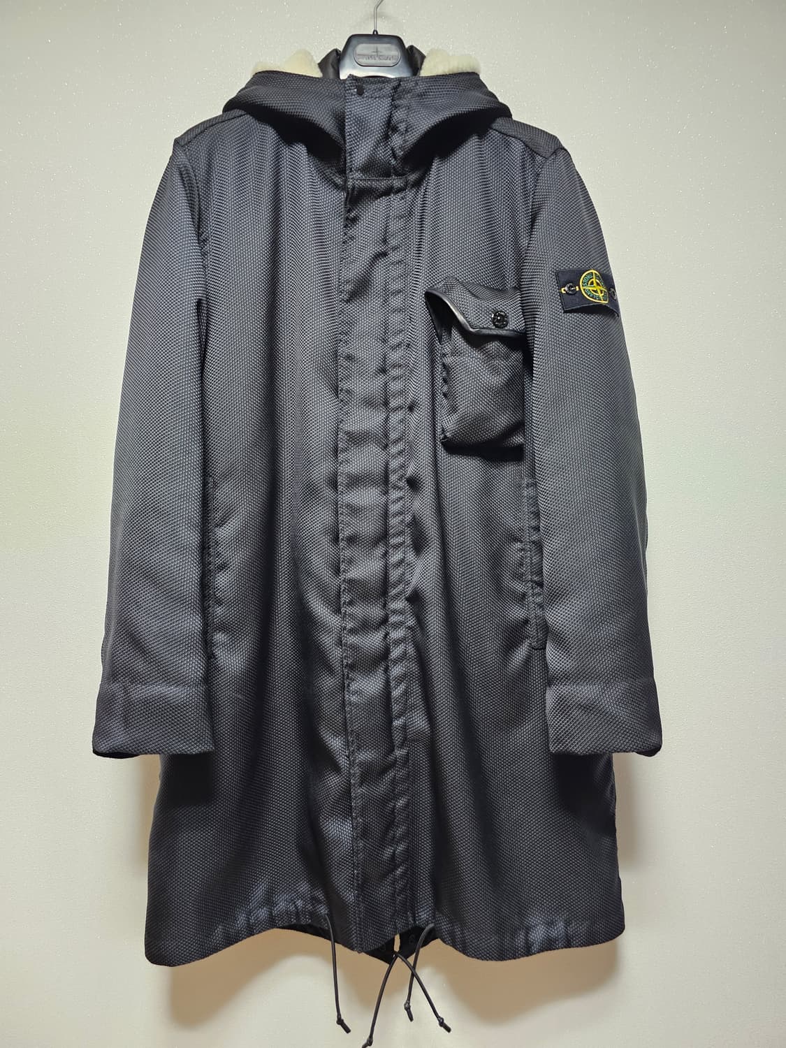 스톤아일랜드 모디파이드 파나마 6/3 HT 나일론 + 레더 다운 파카 상품이미지1