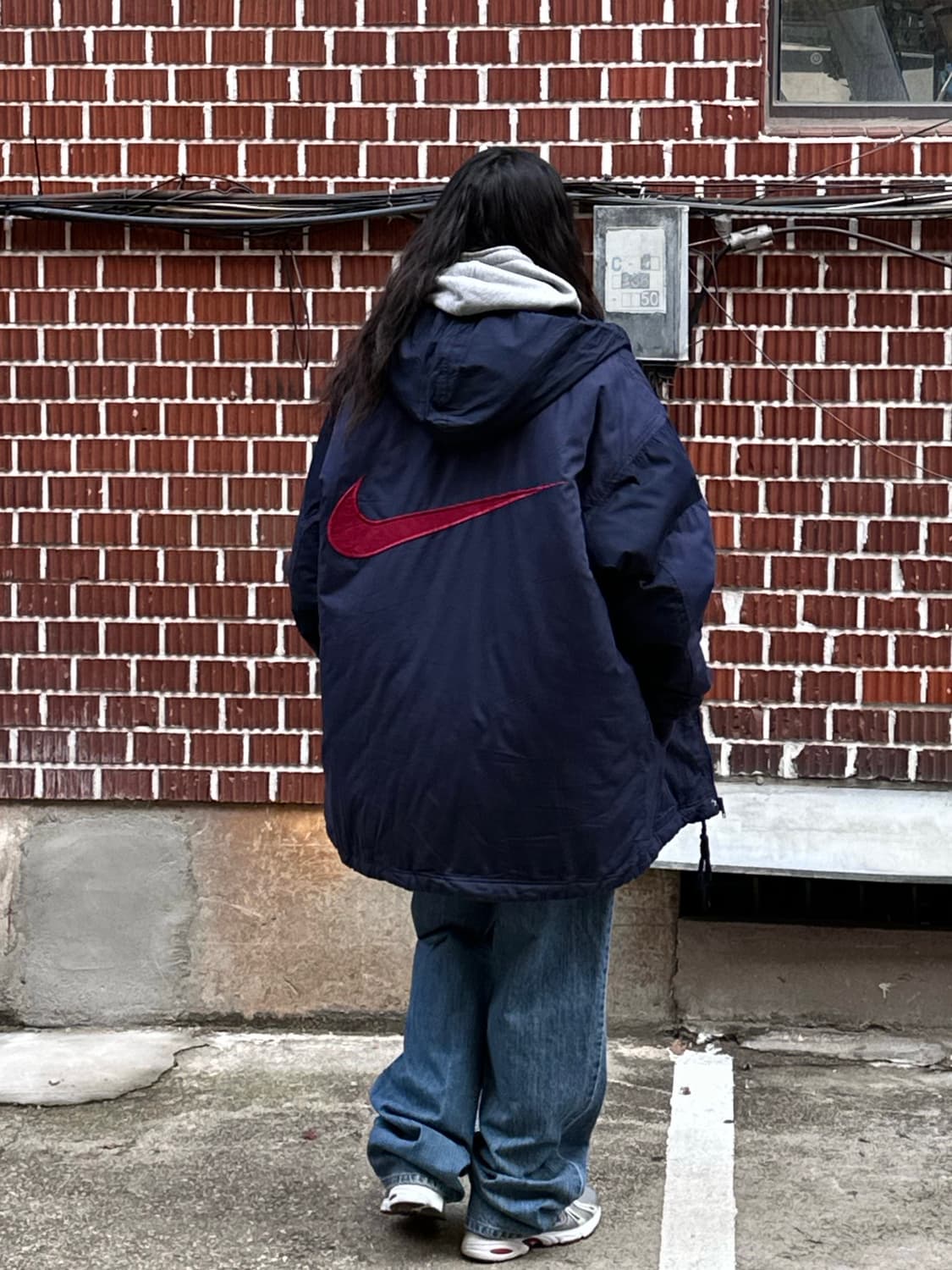 나이키 돕바 메탈리카 후드 나이키 웜업 리바이스 오렌지탭 팬츠 상품이미지3