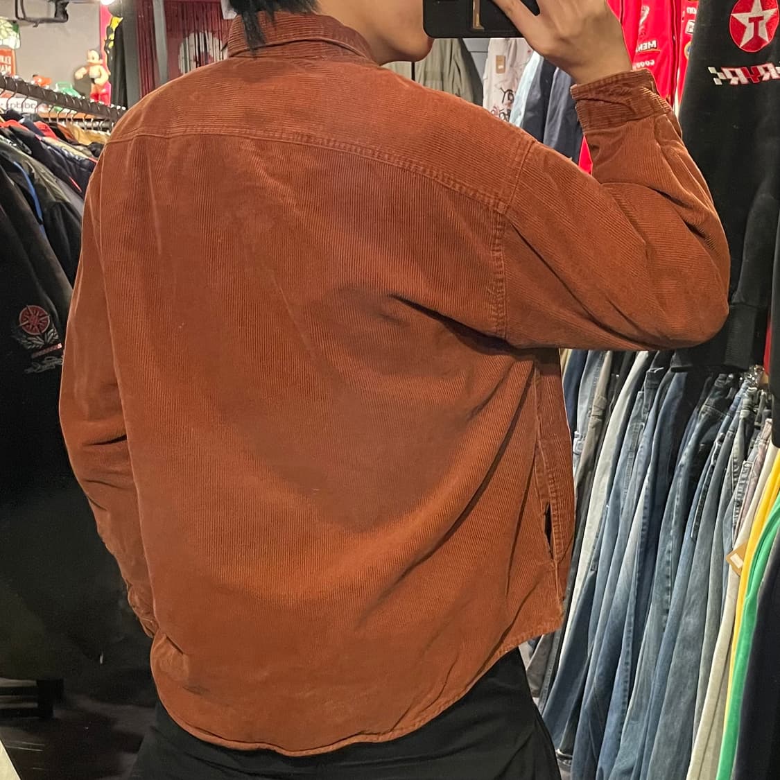 [IM] carhartt 칼하트 오렌지 코랄 코듀로이 긴팔셔츠 상품이미지9