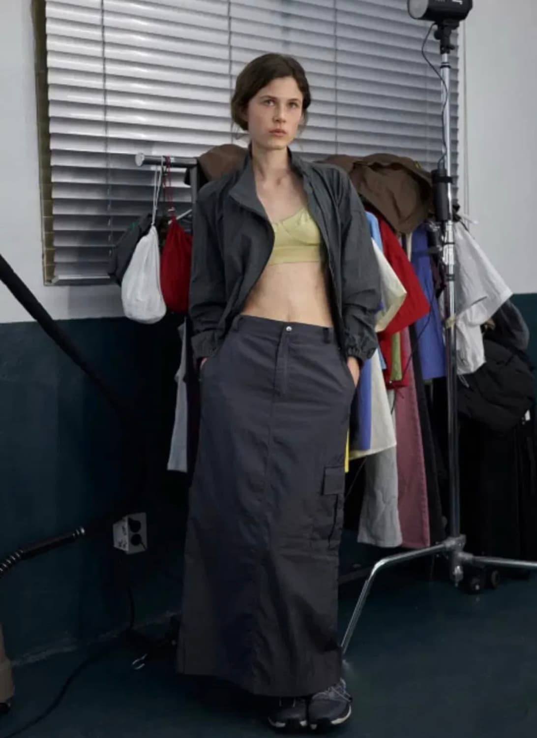 노컨텐츠 maxi long windshield skirt 상품이미지1