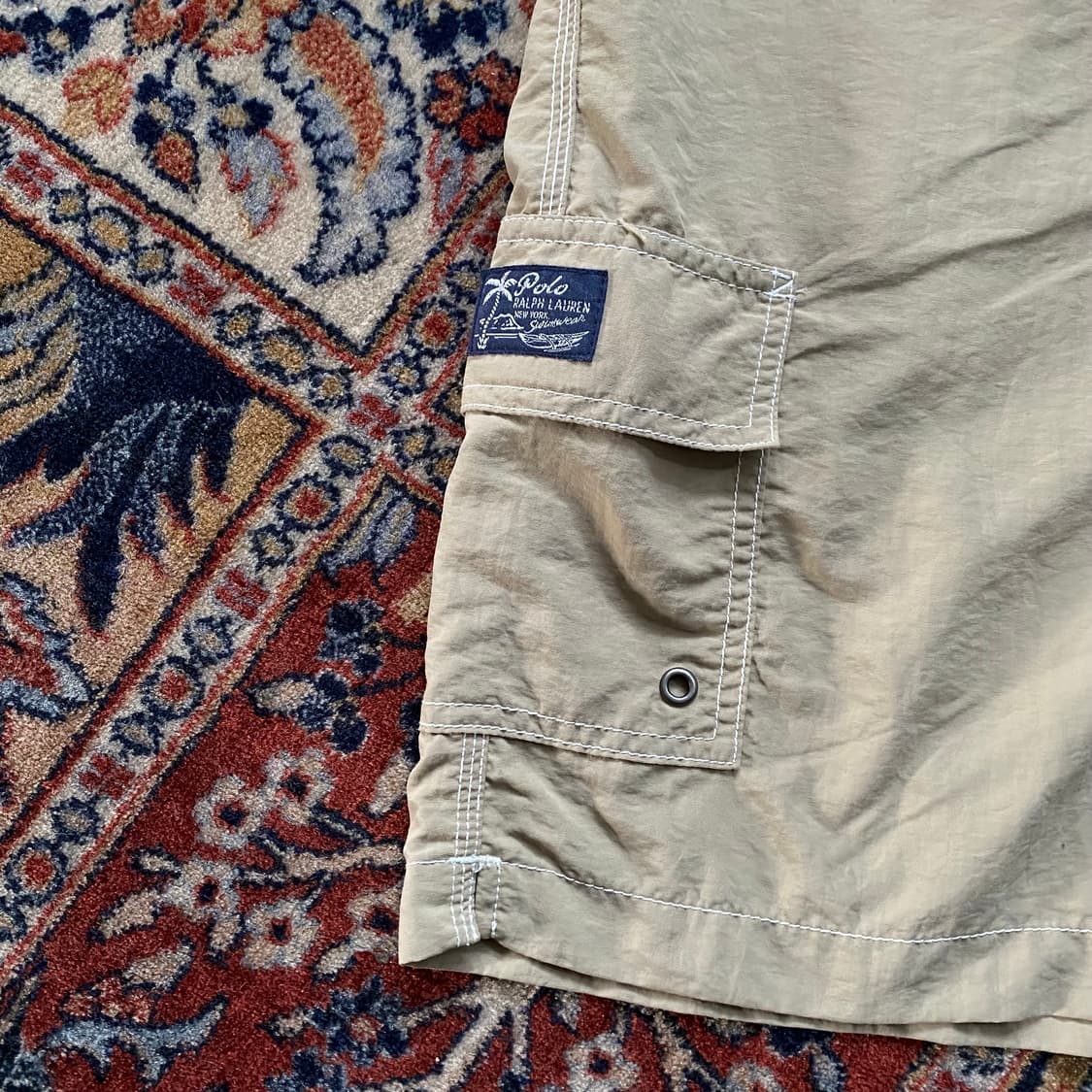 🌊90s Polo swim shorts beige XL 상품이미지4