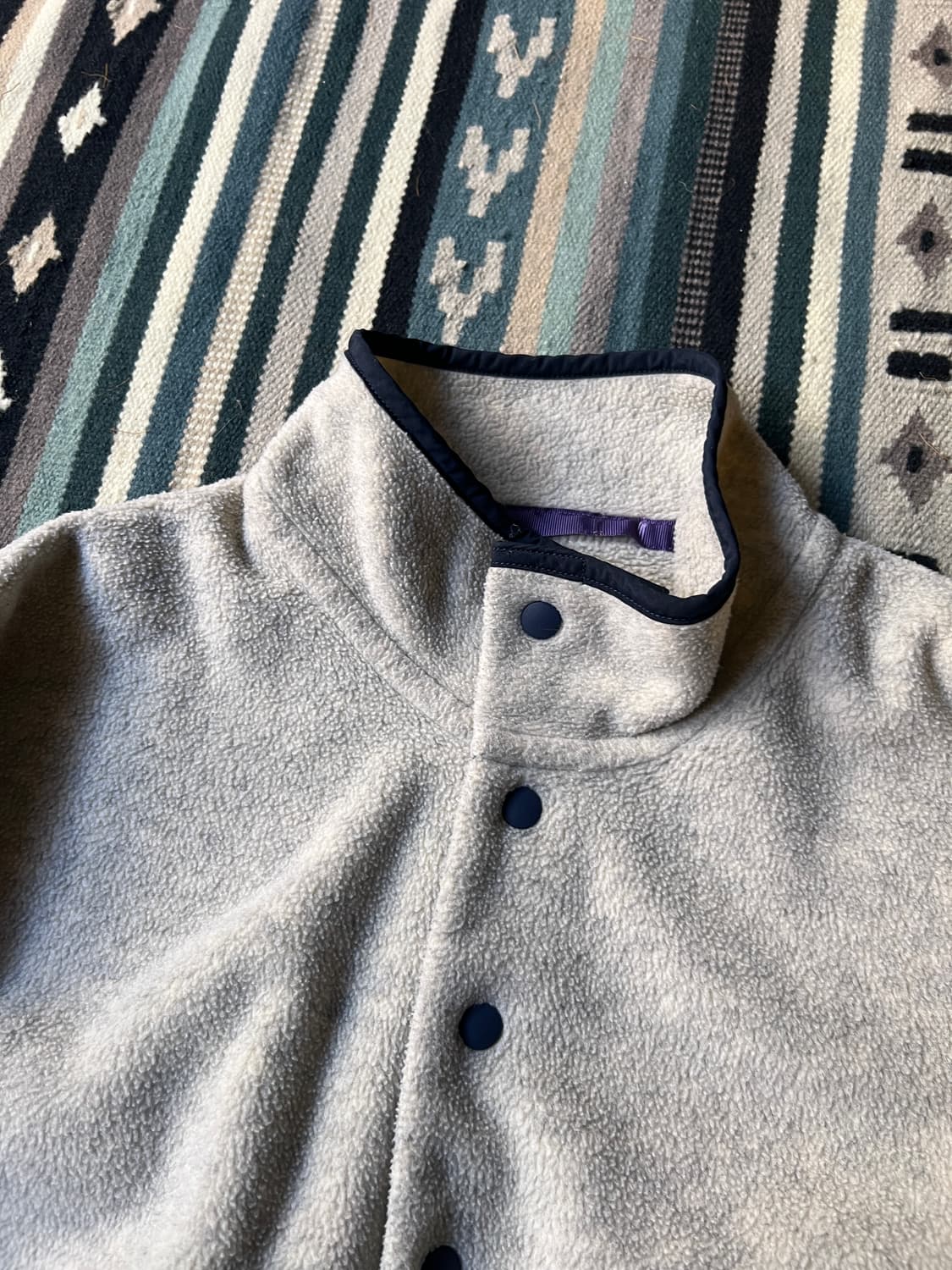 [L]파타고니아 신칠라 체스트 포켓 멜란지 플리스 풀오버 스웻셔츠 상품이미지3