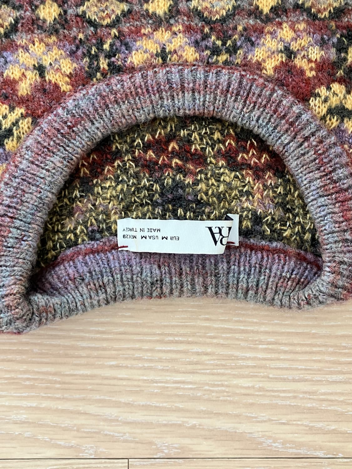 자라 패턴 니트 m사이즈 상품이미지3