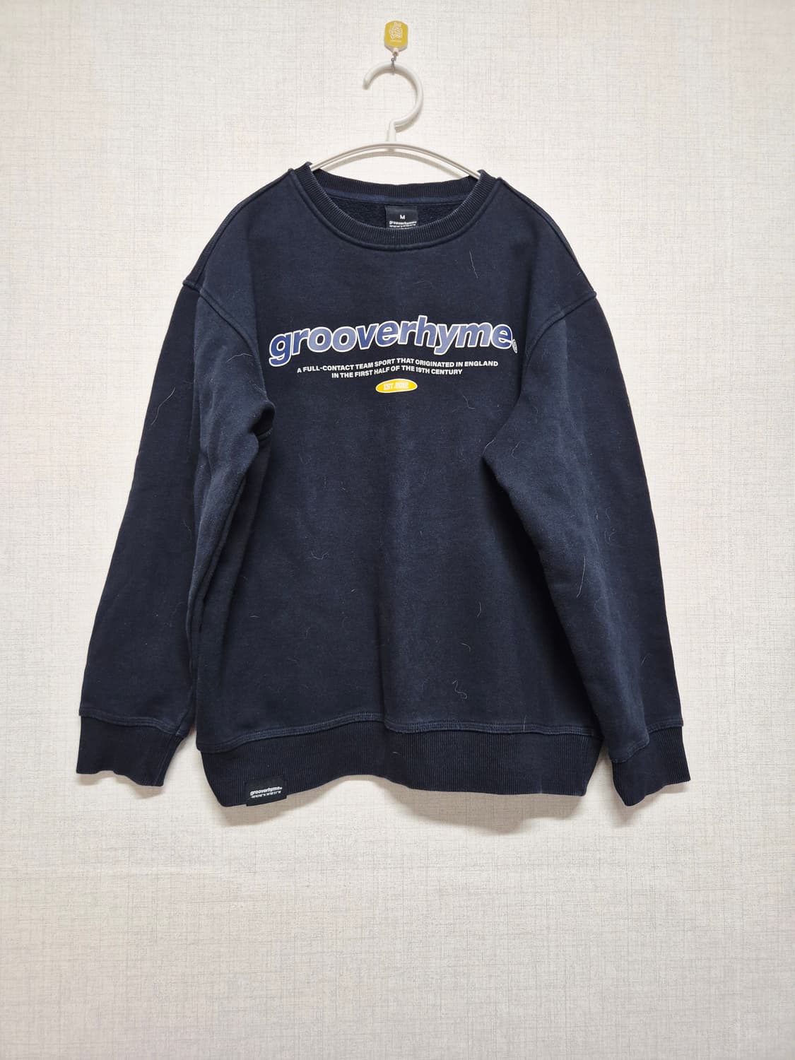 grooverhyme 네이비 맨투맨 티셔츠 상품이미지1