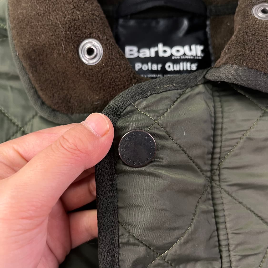 105 바버인터네셔널 90s 카키 퀄팅 자켓 상품이미지4