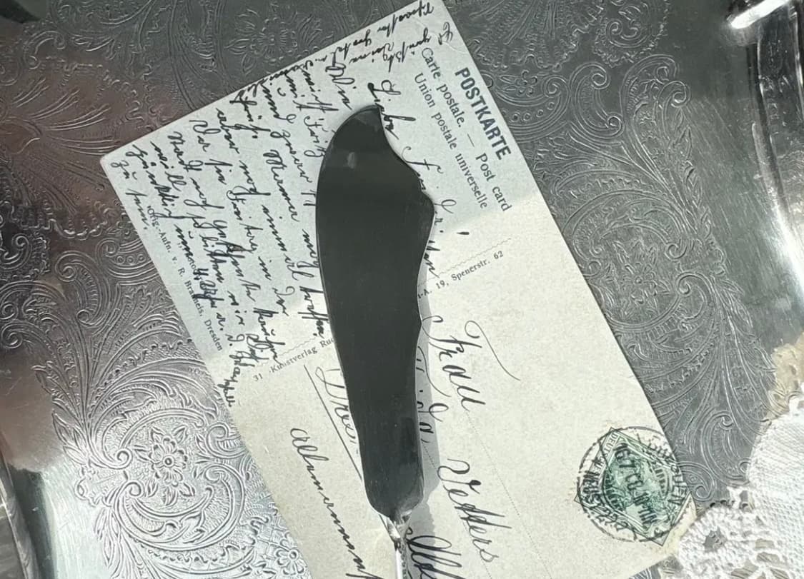 앤틱 실버플레이트 마스터 버터나이프 상품이미지5