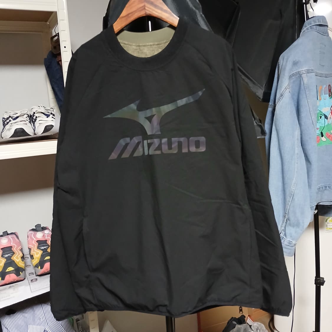 Mizuno 미즈노 양면 후리스 웜업 맨투맨 상품이미지4