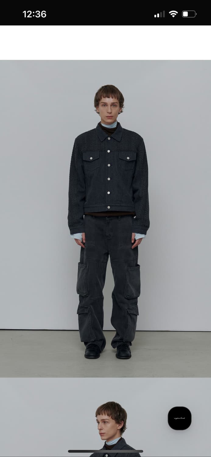 ZINNIA MIX JACKET- CHARCOAL(RENEWAL) 삽니다 상품이미지1