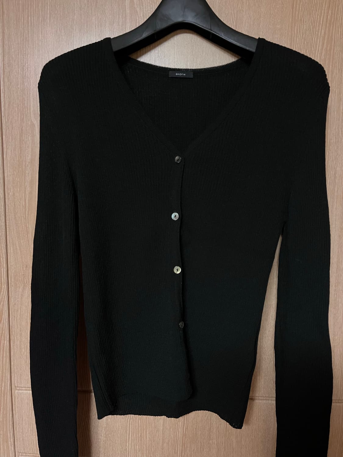 샵엠 가디건 pacific cardigan black 상품이미지3