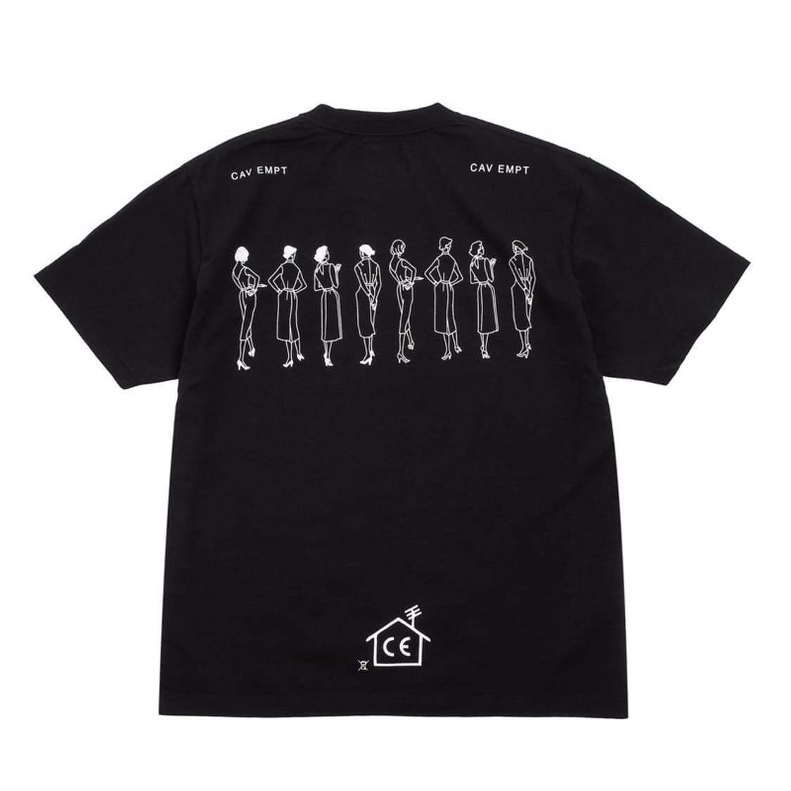 카브엠트 BACK VIEW 티셔츠 블랙 상품이미지2