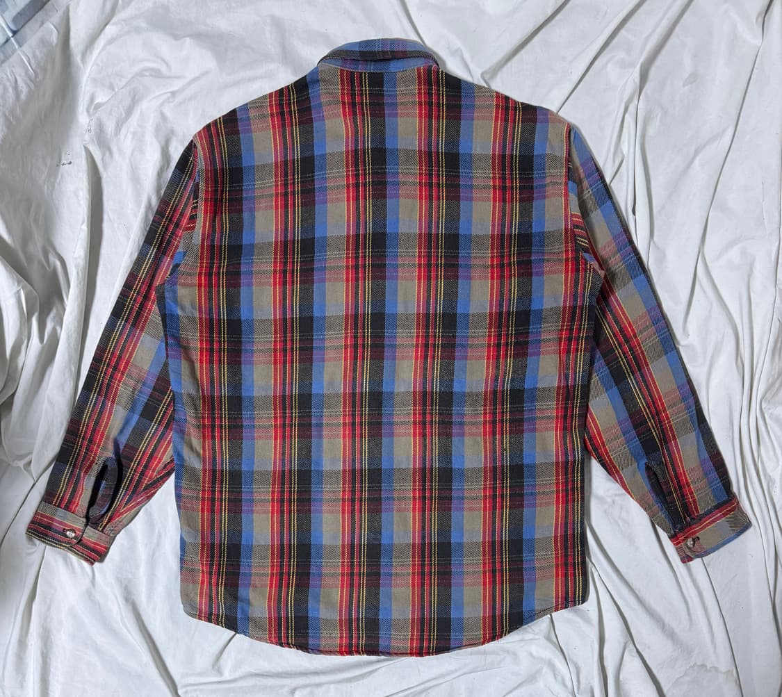 80s usa Melton Wintermaster 플란넬 체크 셔츠 상품이미지2