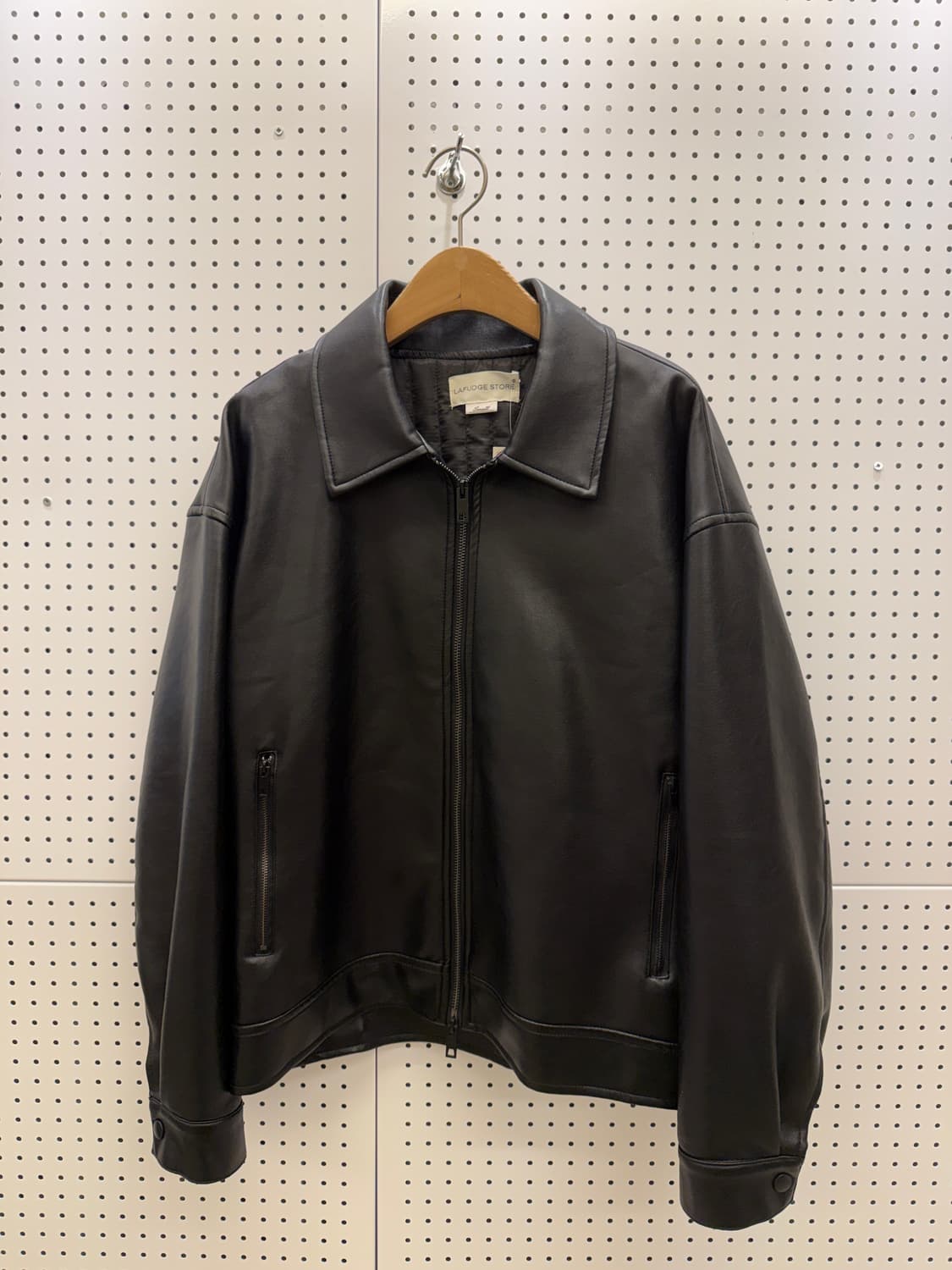라퍼지스토어 버핑 레더 미니멀 자켓 U1500 상품이미지2