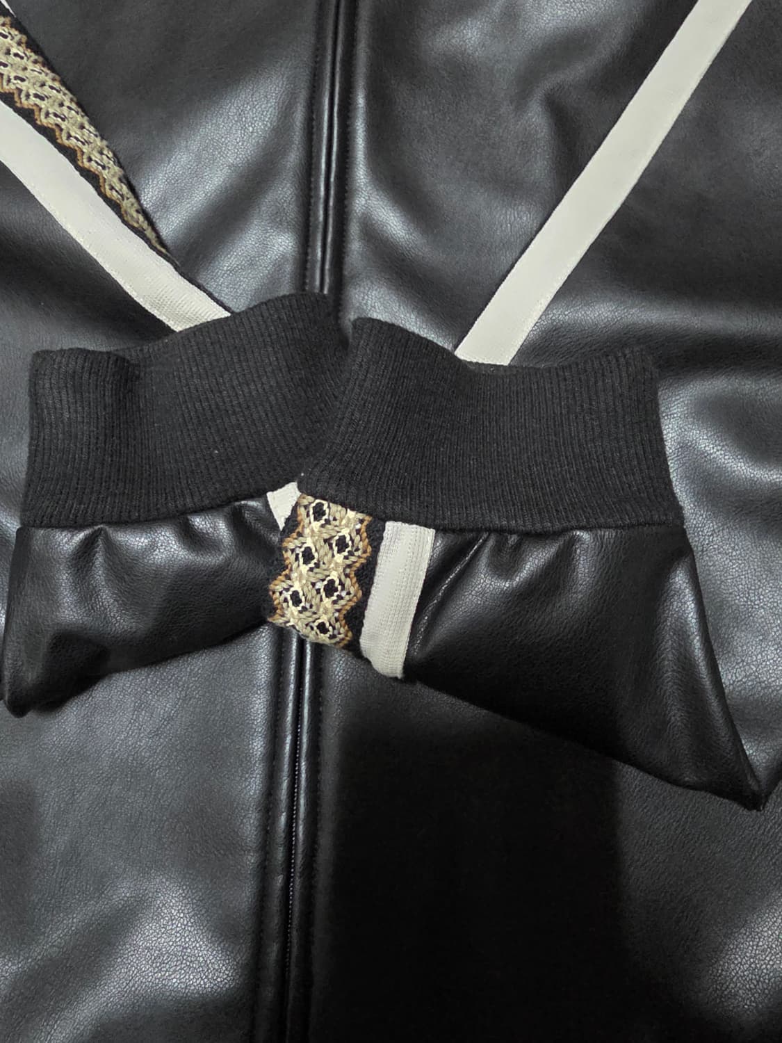 사스콰치 패브릭스 (Sasquatchfabrix) 가죽 트랙자켓 XL 상품이미지5