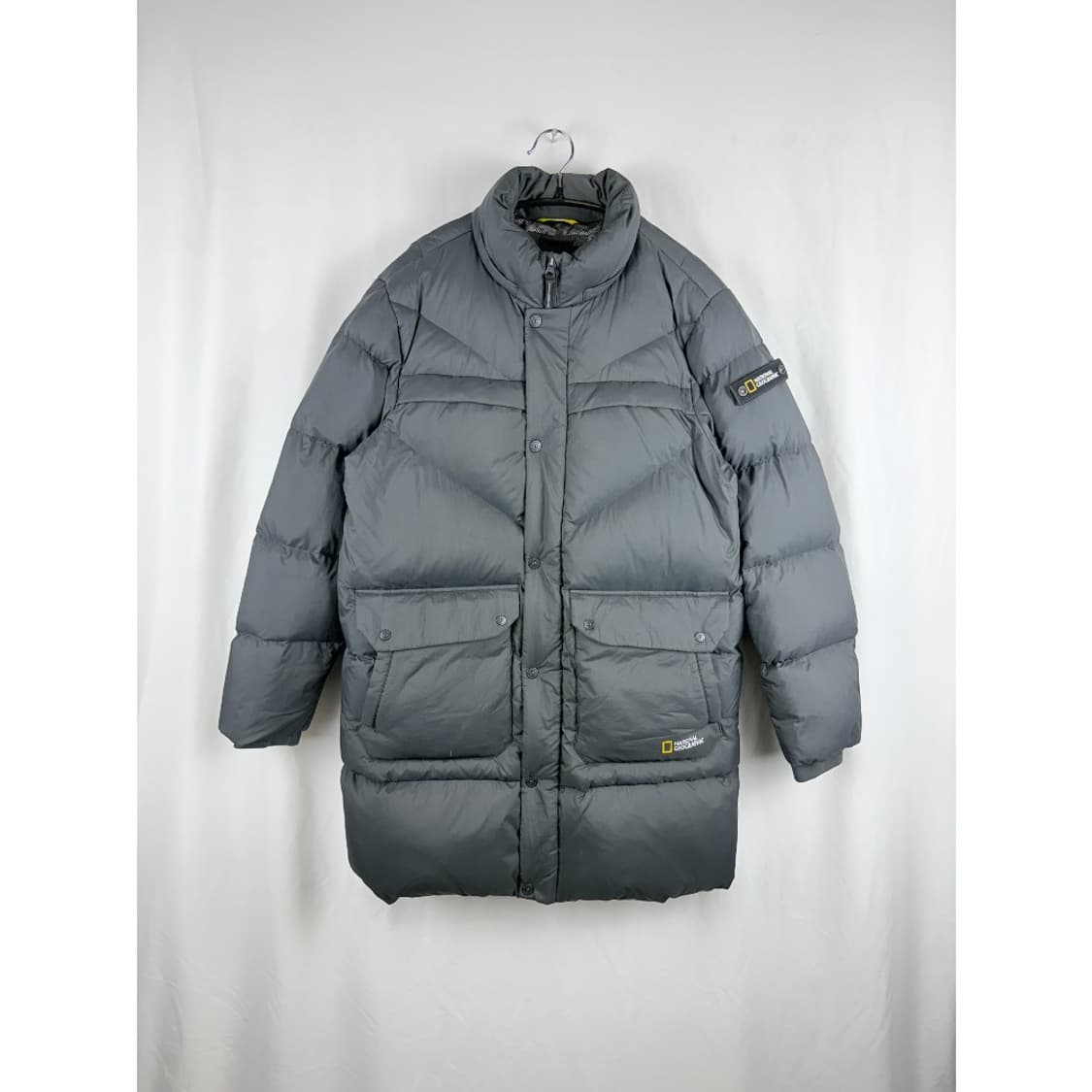 (160) 내셔널지오그래픽 키즈/우먼스 구스다운 롱패딩 차콜 상품이미지2