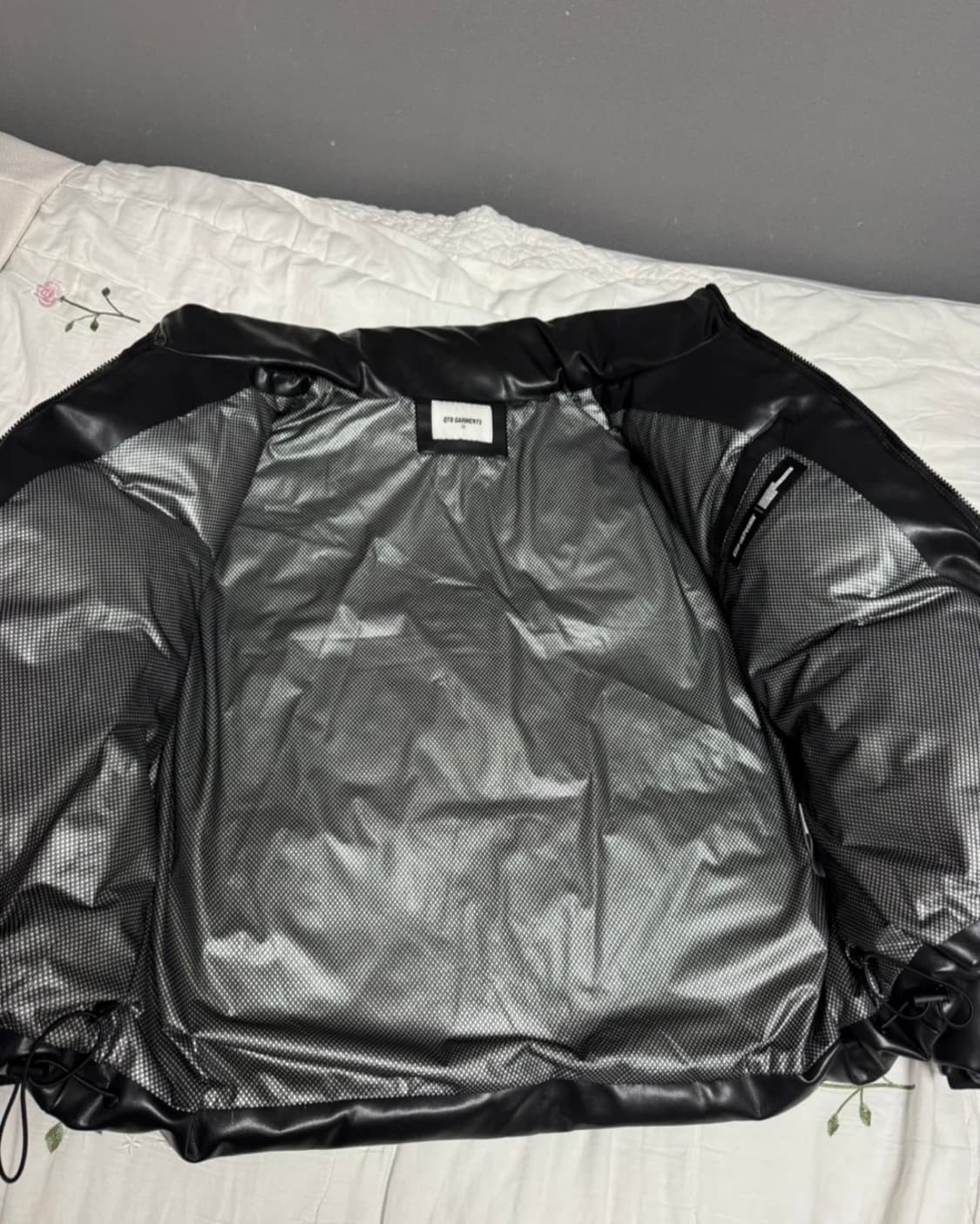 비건레더 숏 패딩(블랙) M  상품이미지3