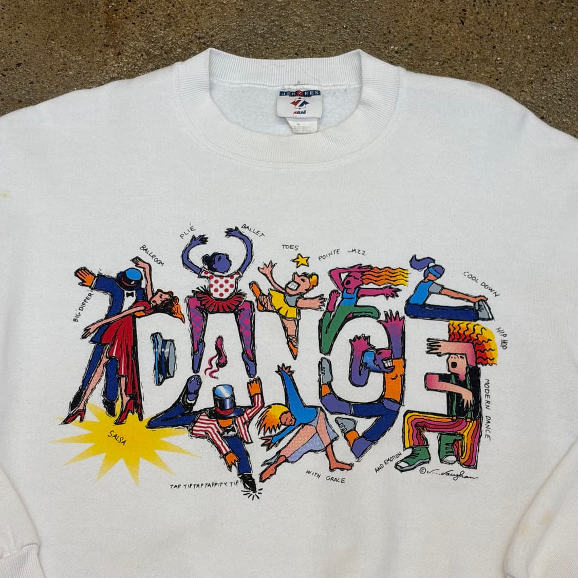 90s USA 미국 빈티지 DANCE 아트로고 맨투맨 상품이미지3