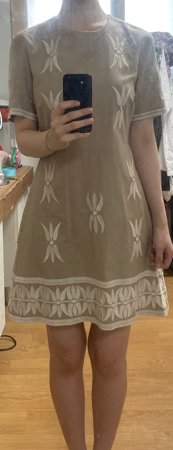 자라 린넨 자수 A라인 원피스 상품이미지6