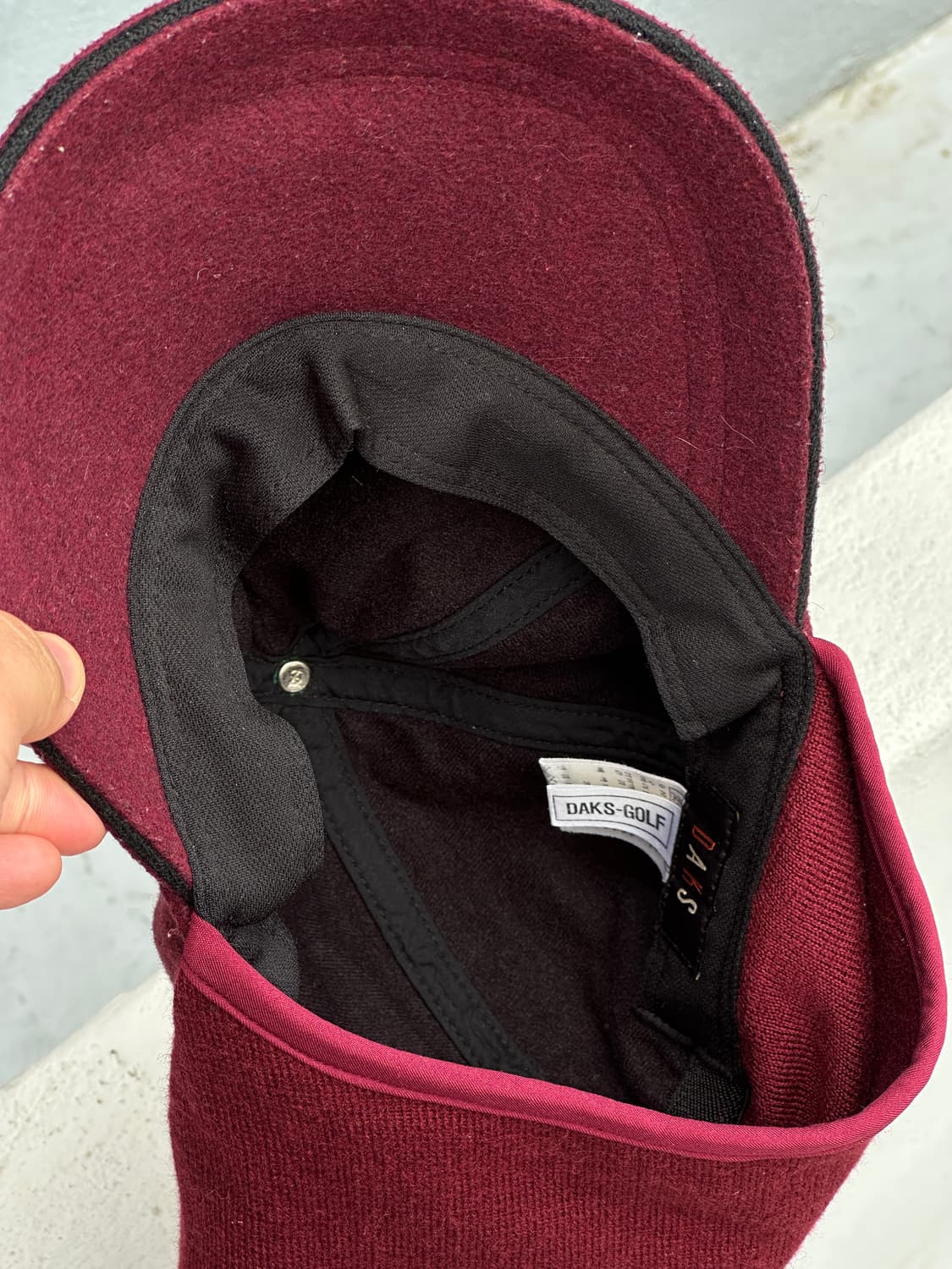 [M] 닥스 골프 워머디테일 울 볼캡 모자 상품이미지5