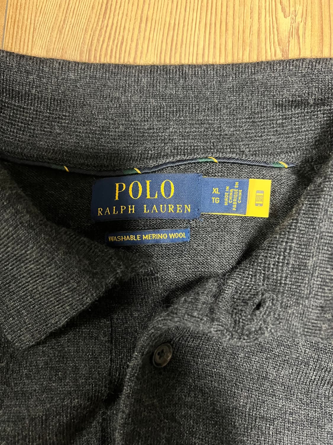 폴로 워셔블메리노울 긴팔 카라티 상품이미지3