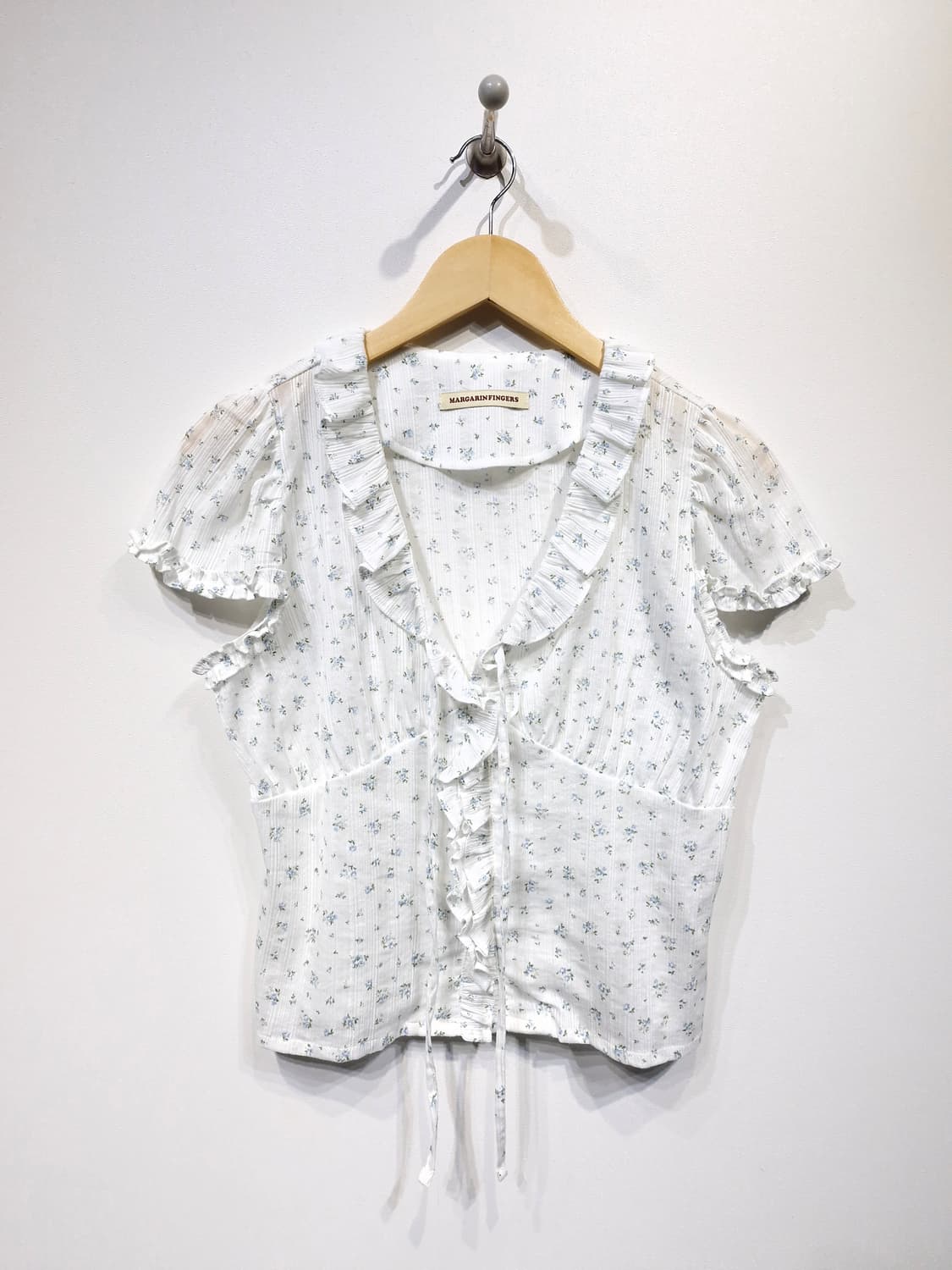 마가린핑거스 플로럴 프릴 블라우스 상품이미지3