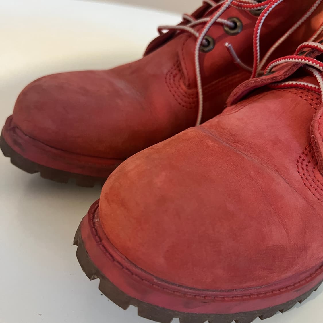 팀버랜드 6인치 프리미엄 워터프루프 레드 누벅 부츠 상품이미지5