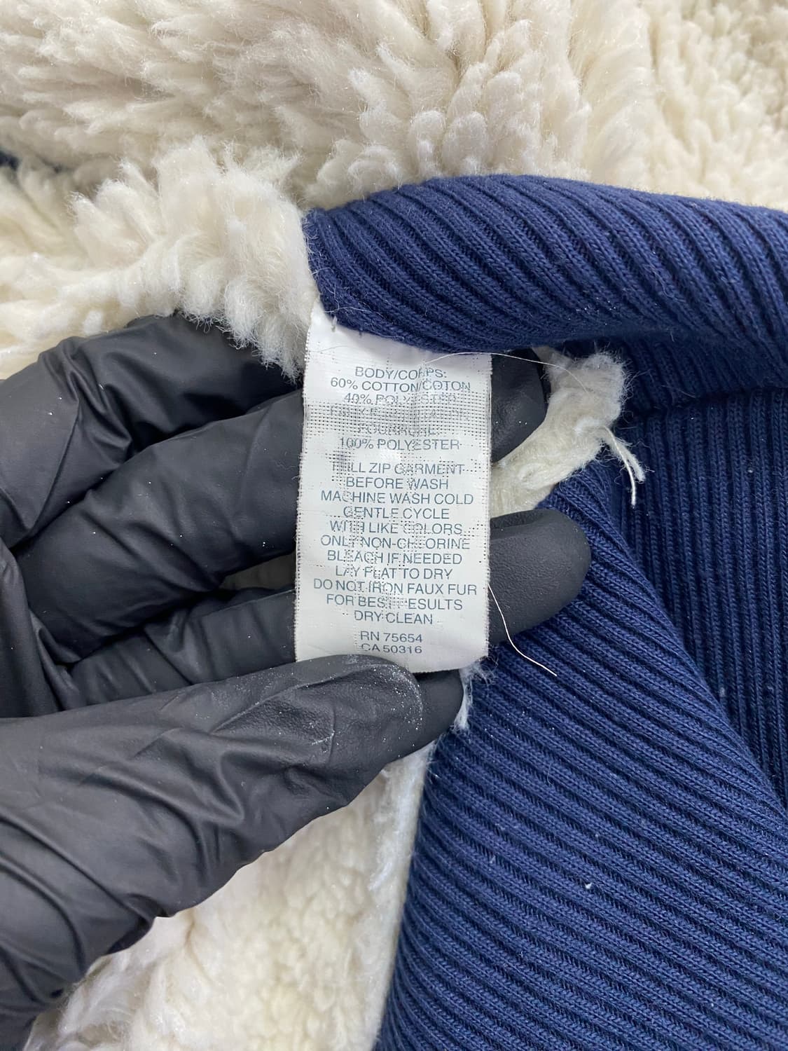 아베크롬비 네이비 양털 후드집업 S 상품이미지4