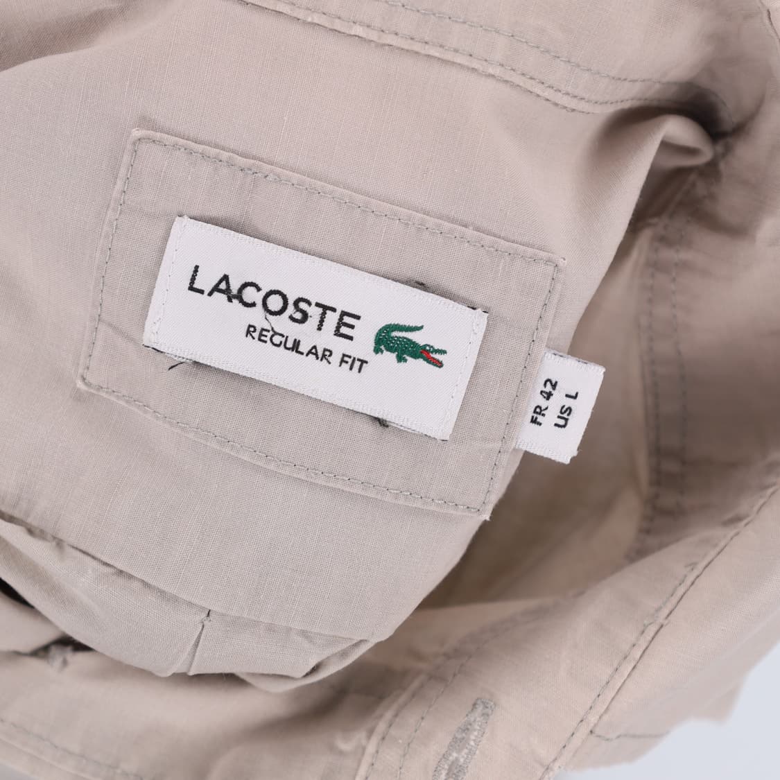 [US L] 라코스테 가먼트다이 옥스포드 셔츠 남방 3784 상품이미지7