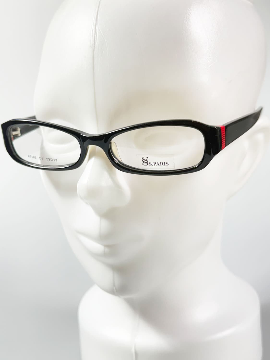 SS.PARIS 블랙 뿔테 스퀘어 프레임 빈티지 안경 상품이미지8