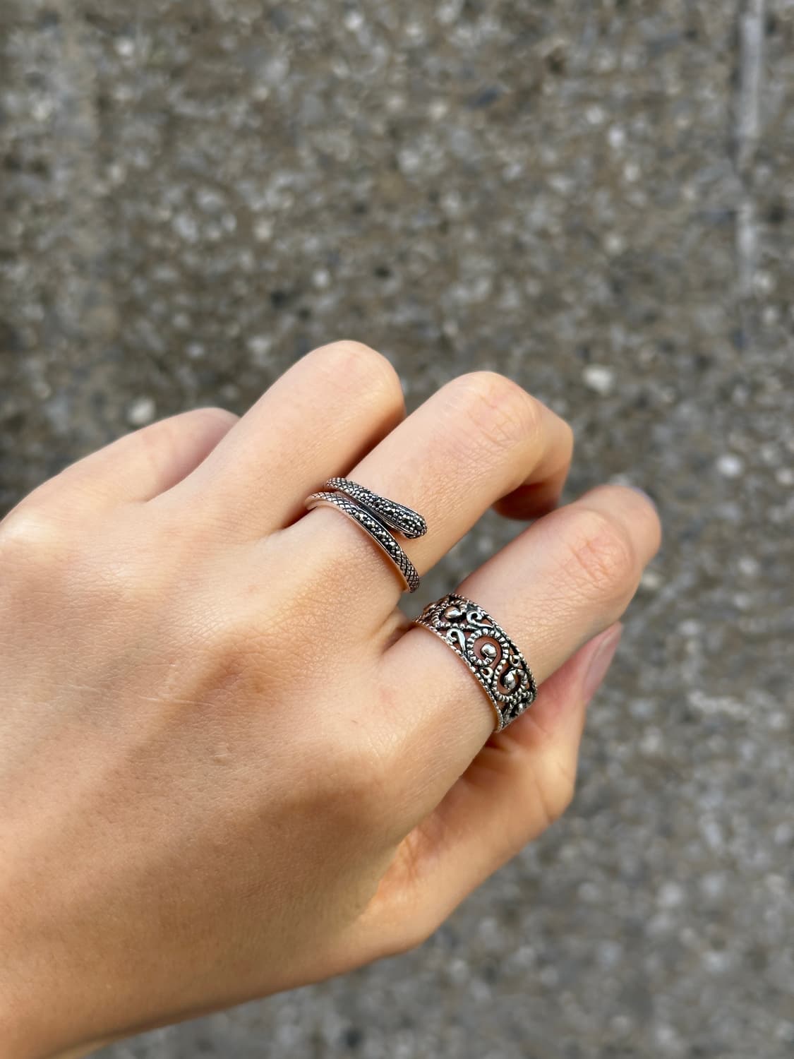 Serpent Marcasite 925Silver Ring⚕️ 상품이미지2
