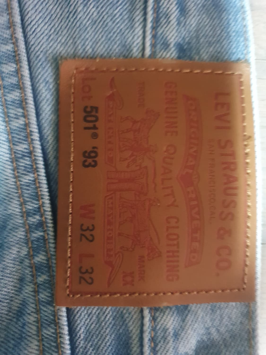 리바이스 501 93 스트레이트 셀비지진 32/32 상품이미지6