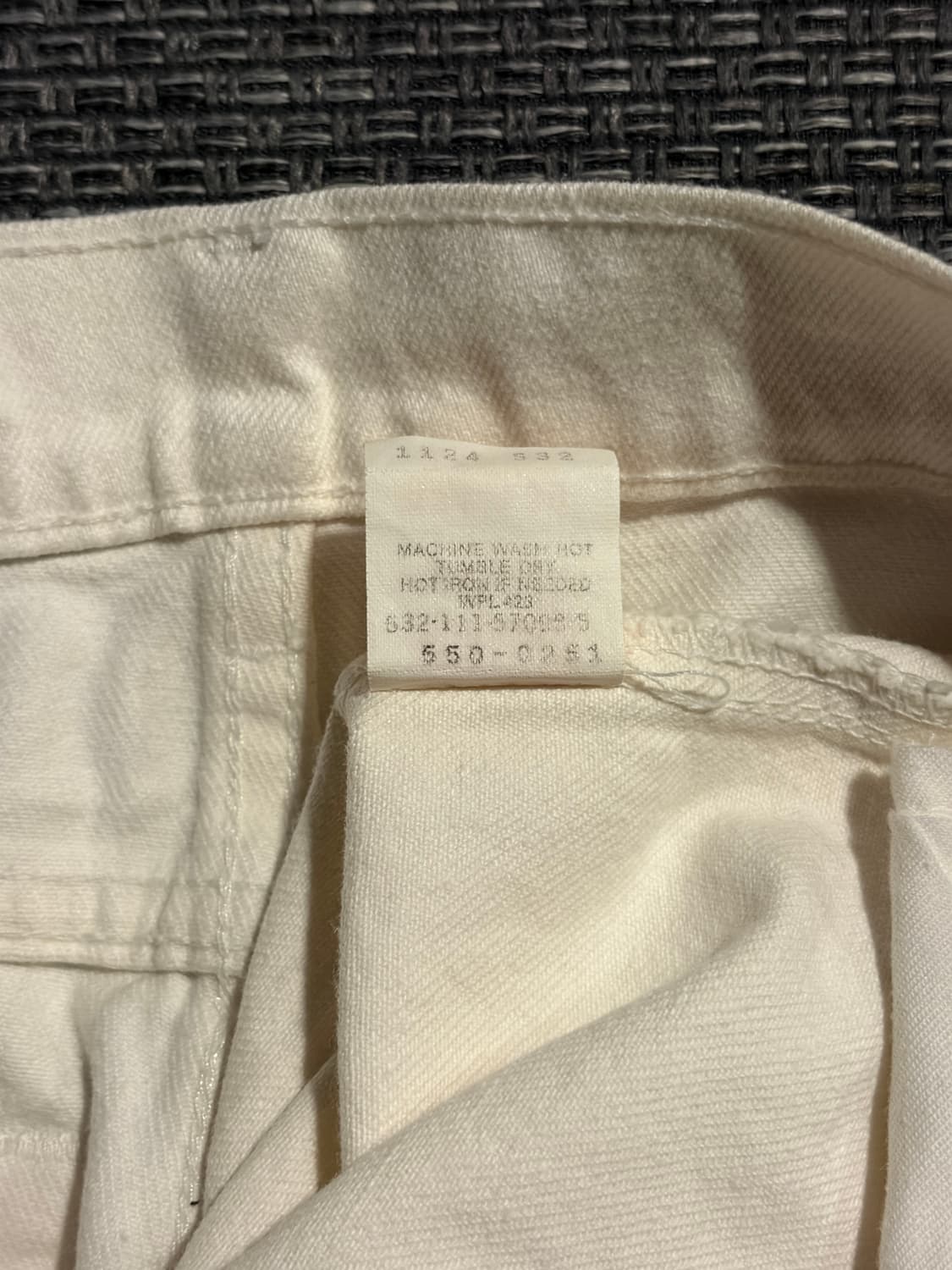 90s 리바이스 550 화이트 34 USA🇺🇸 상품이미지8