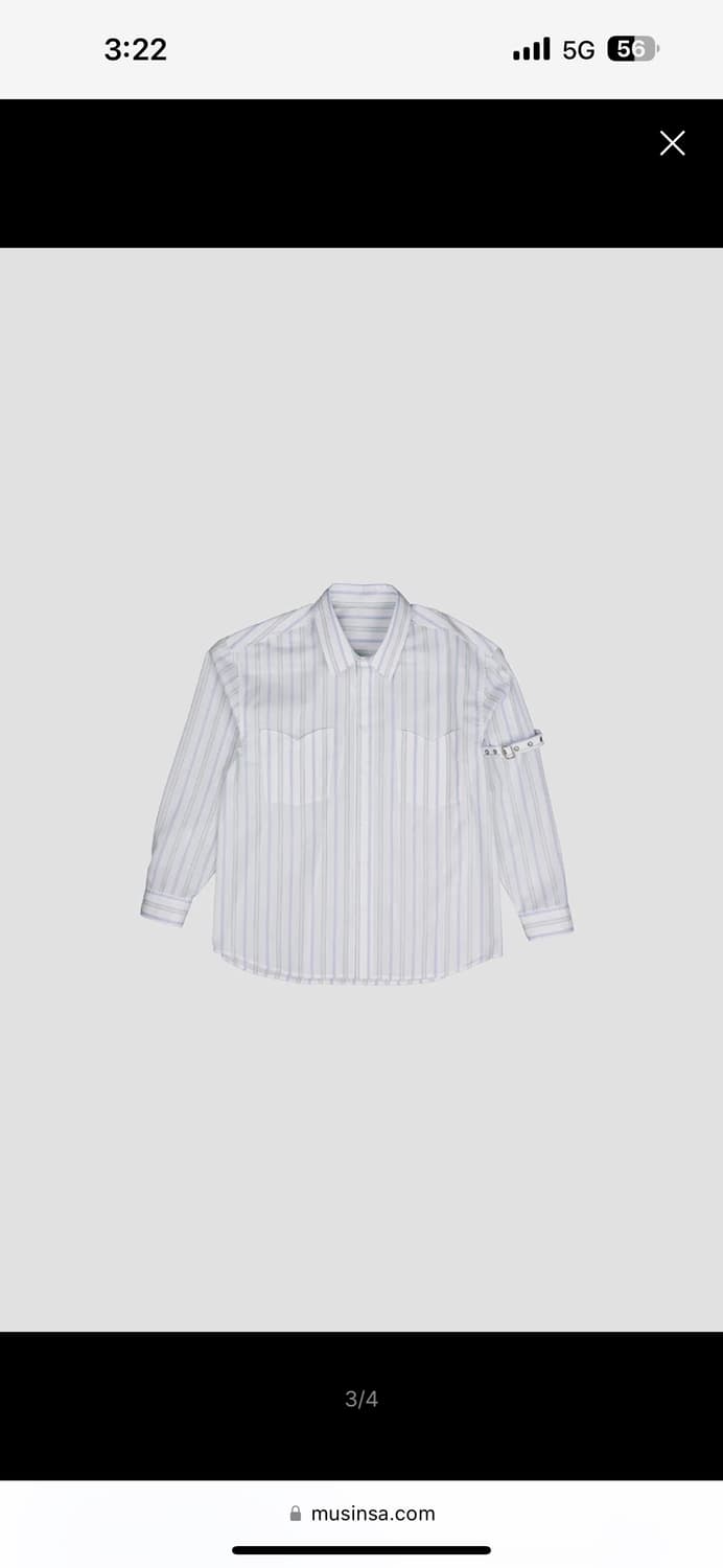 새상품) Dared uncle stripe shirt 데어드 셔츠 상품이미지2