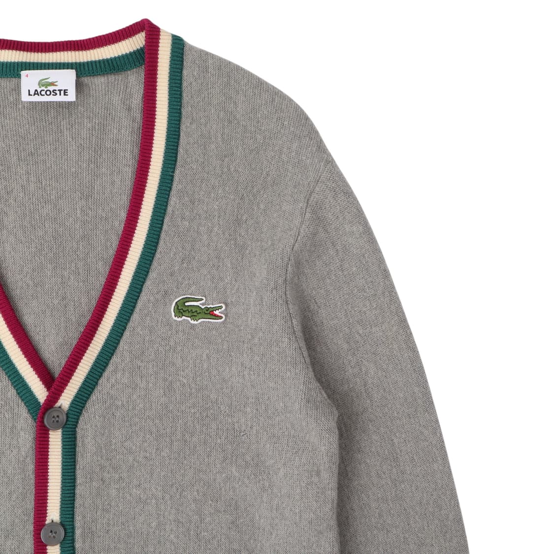 라코스테 그레이 울 니트 가디건 상품이미지3