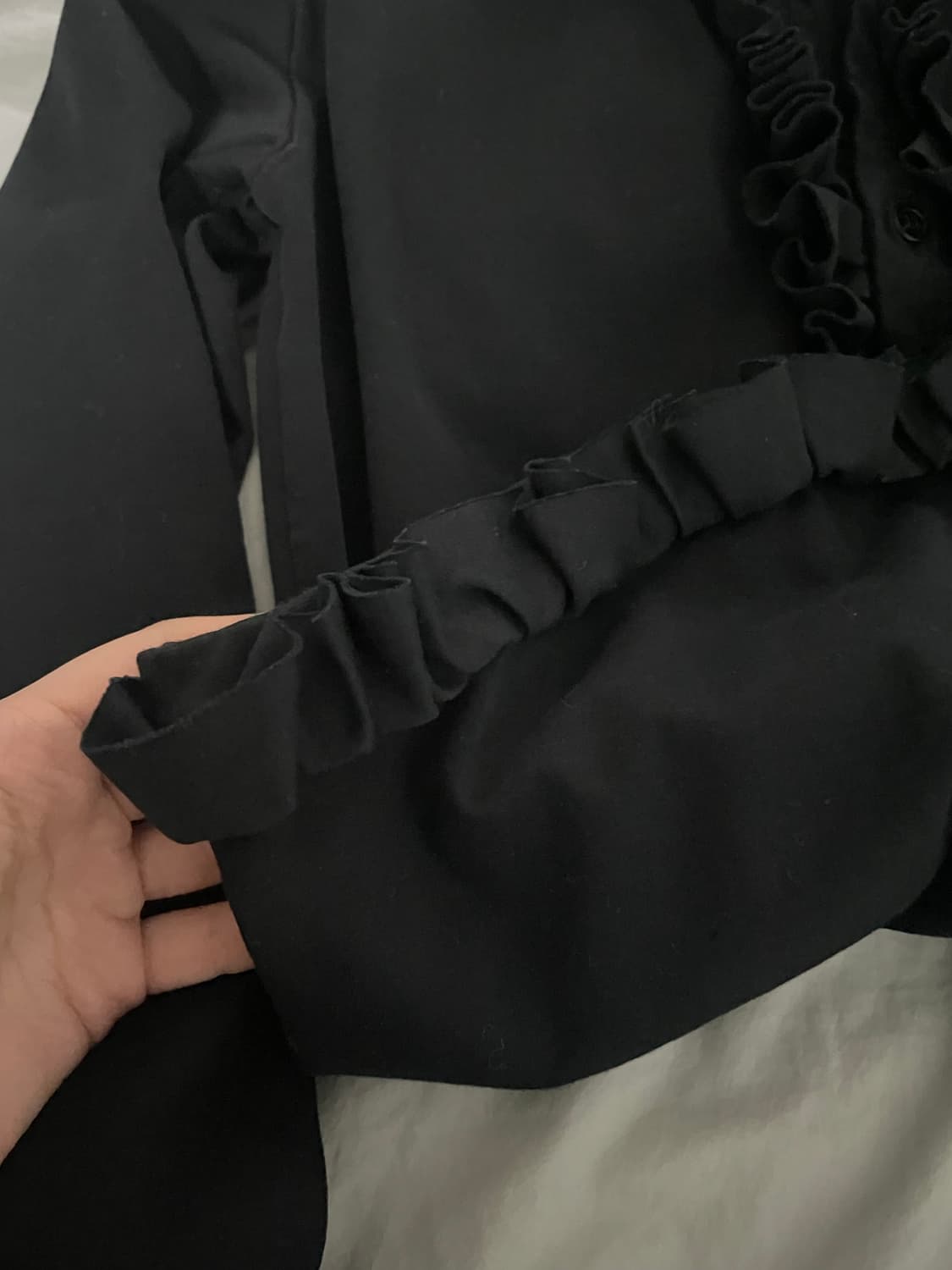 Noir Kei Ninomiya ruffle cardigan S 상품이미지5