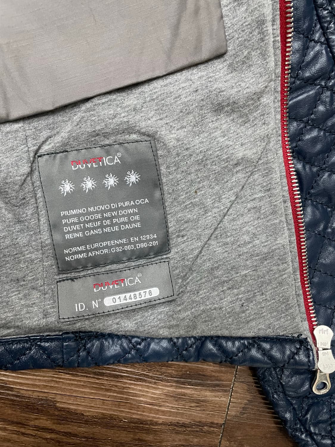 듀베티카 Duvetica 이태리 양가죽 퀼팅 다운 자켓 네이비 48 상품이미지8