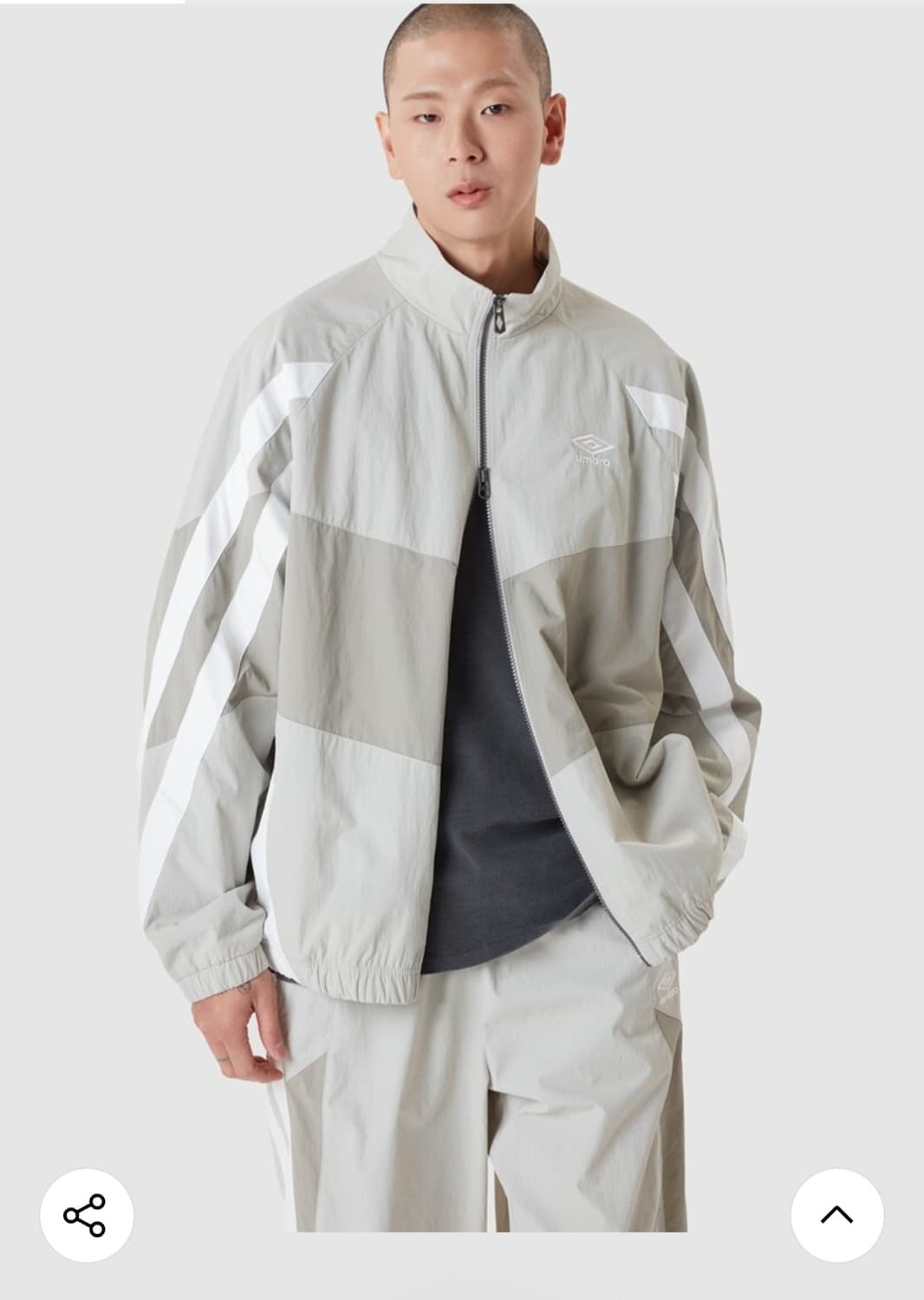 엄브로 공용 더블데커 스탠넥 바람막이(작년상품) 2XL 상품이미지3