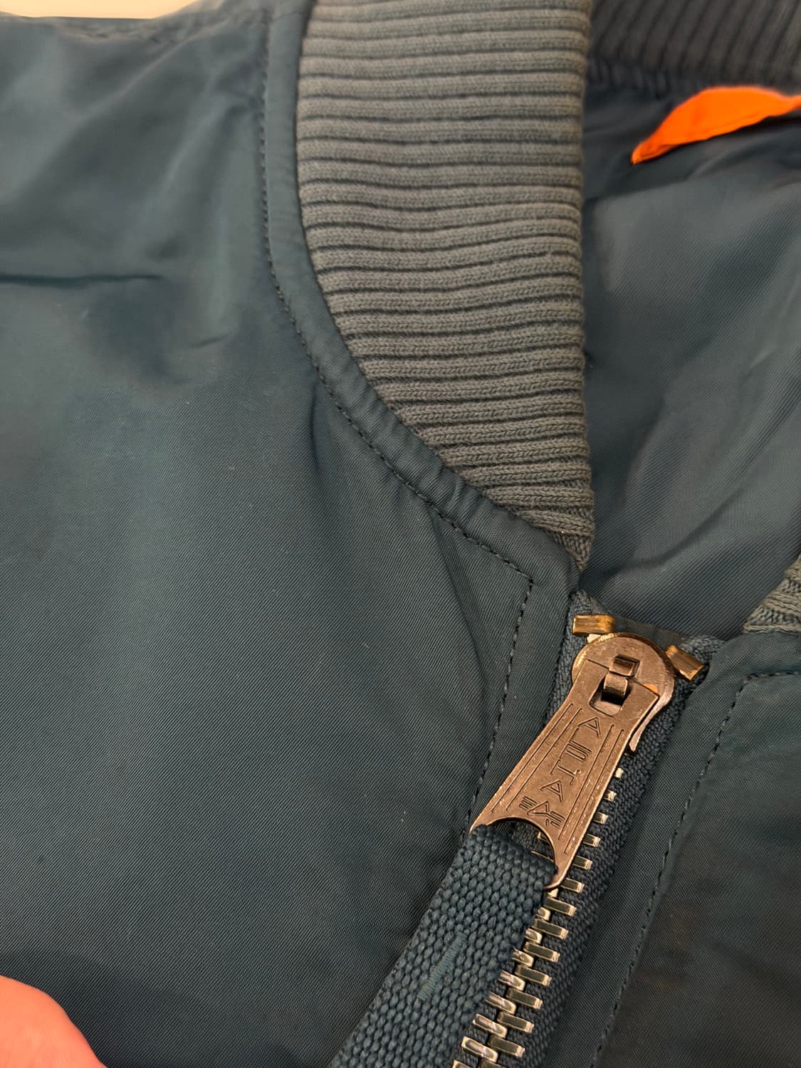 알파인더스트리 MA-1 봄버자켓 청록색 상품이미지3