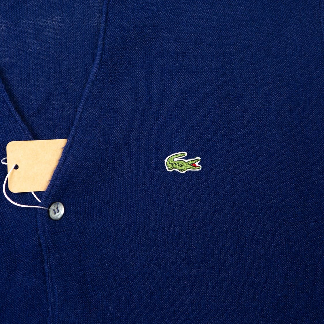 80s IZOD 라코스테 아크릴 가디건 네이비 상품이미지2