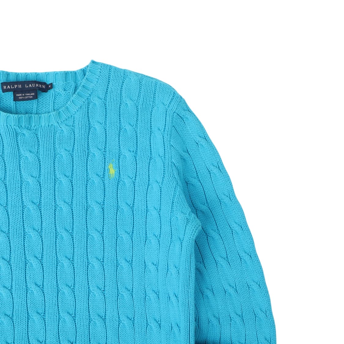 폴로 랄프로렌 라이트 블루 케이블 니트 상품이미지3