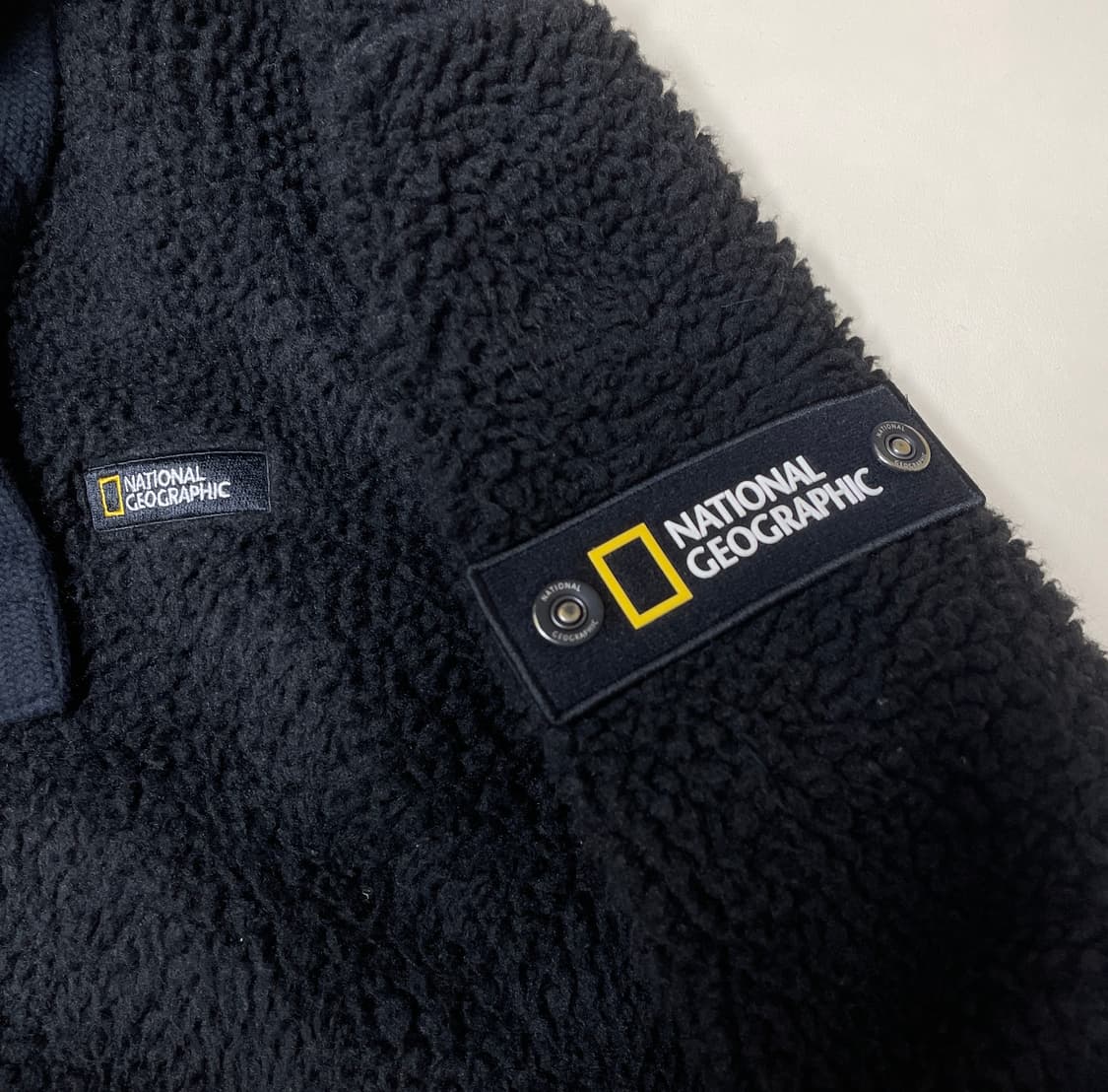 내셔널지오그래픽 뽀글이 후드 플리스 L 상품이미지4