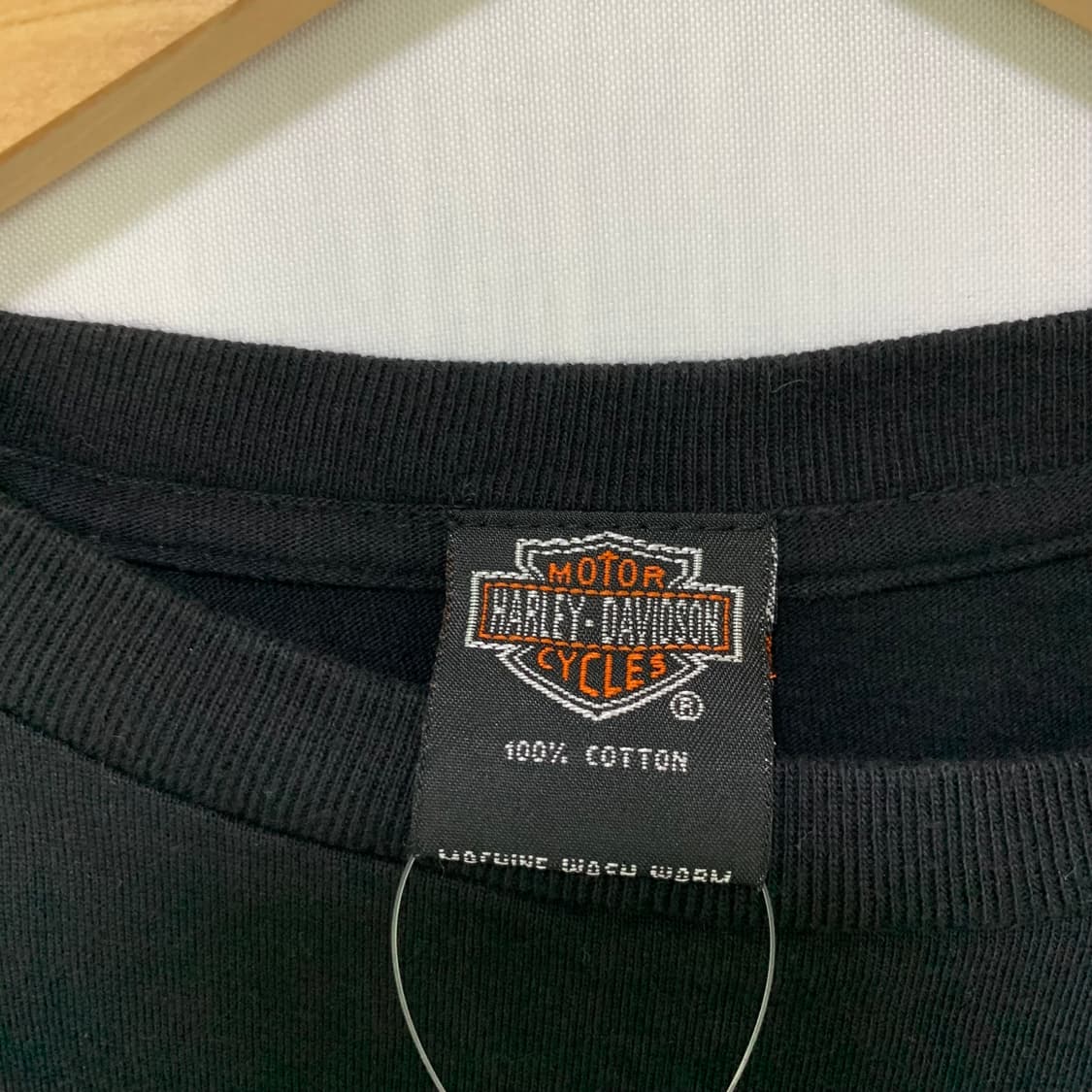 할리데이비슨 이글 윙 프린팅 블랙 반팔 티셔츠 M 빈티지 상품이미지6